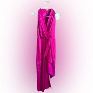Alex Marie Vibrant Pink Asymmetrical Dress